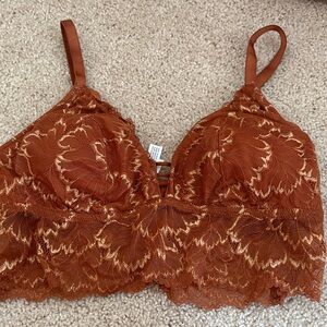 Lace Bralette - Rust Copper